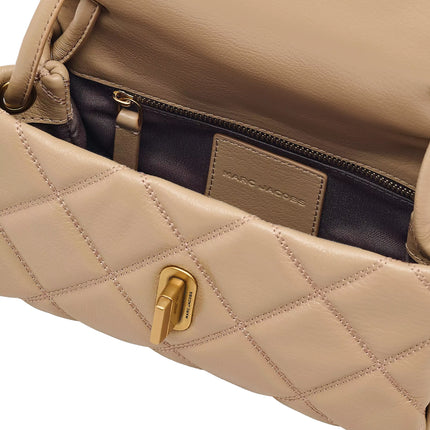 Marc Jacobs Women's The Quilted Mini Dual Shoulder Bag Camel