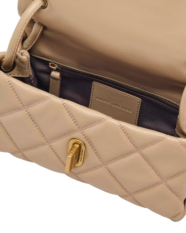 Marc Jacobs Women's The Quilted Mini Dual Shoulder Bag Camel