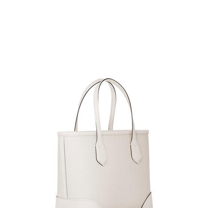 Michael Kors Women's Eva Extra-Small Leather Convertible Tote Bag Light Cream/Gold