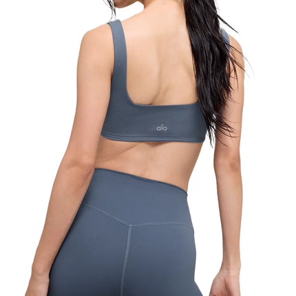 alo Women's Softsculpt Precision Bra Bluestone
