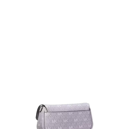 Michael Kors Women's Jet Set Travel Small Signature Logo Crossbody Bag With Pouch Lilac/Silver
