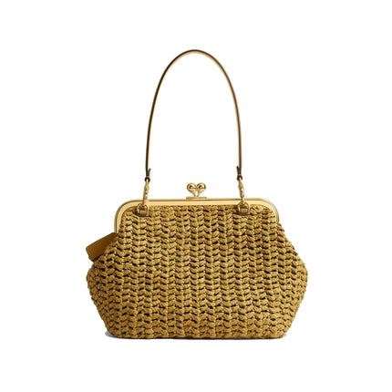 Coach Women's Kisslock Frame Bag 27 Brass/Muted Olive