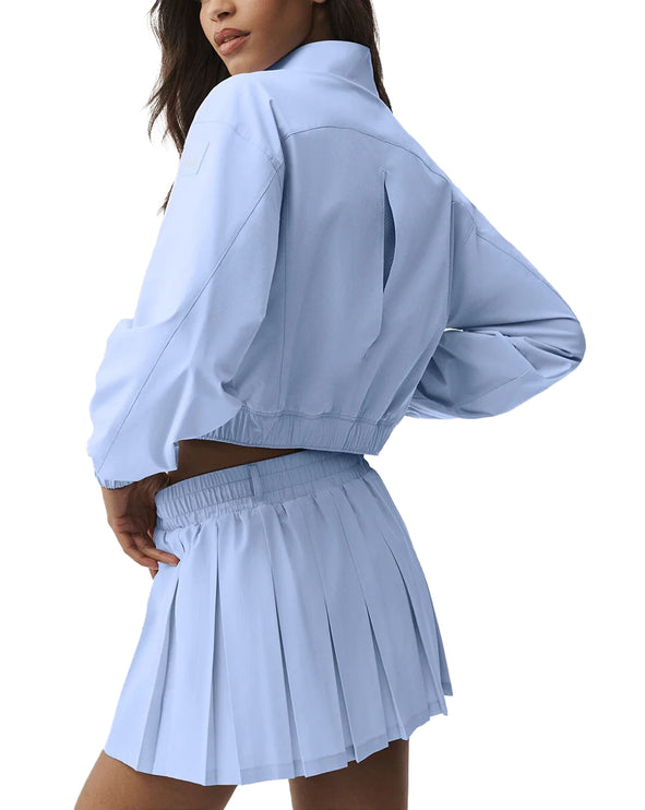 alo Women's Clubhouse Jacket Light Provence Blue