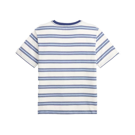 Polo Ralph Lauren Boy's Striped Cotton Jersey Tee Deckwash White Multi