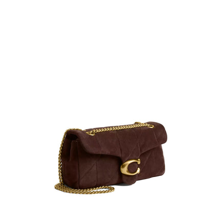 Coach Women's Tabby Shoulder Bag 26 With Quilting Brass/Dark Chocolate