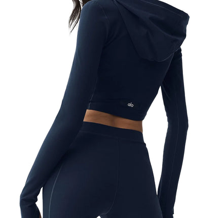 alo Women's Alosoft Sincere Fitted Jacket Navy