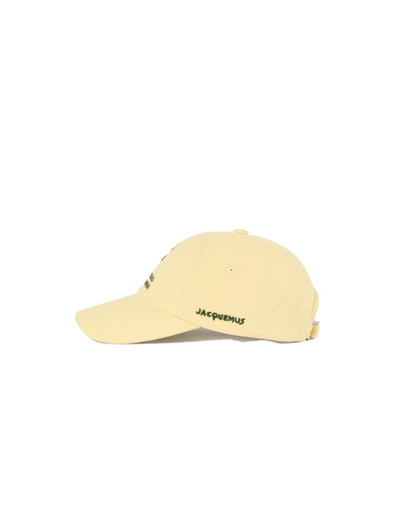 Jacquemus Unisex The Hello Dubai Baseball Cap Dubai Palm Yellow