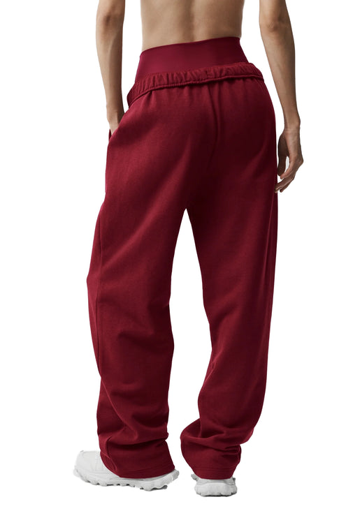 alo Women's Accolade Straight Leg Sweatpant Summer Romance Red