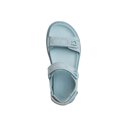 Coach Women's Brynn Sandal In Signature Canvas Sea Mist