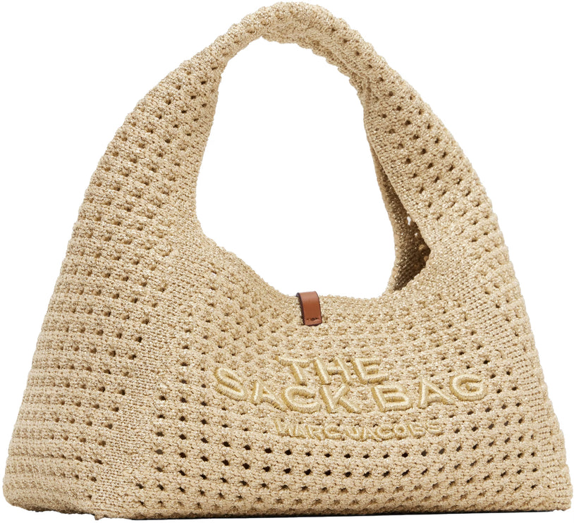 Marc Jacobs Women's The Crochet Mini Sack Bag Champagne
