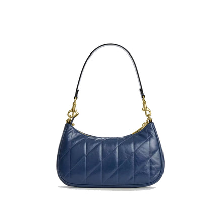 Coach Women's Teri Shoulder Bag With Quilting Gold/Deep Blue