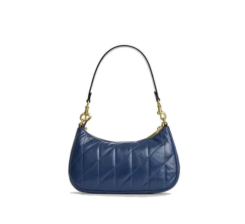 Coach Women's Teri Shoulder Bag With Quilting Gold/Deep Blue