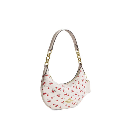 Coach Women's Mini Payton Bag With Cherry Print Gold/Chalk Multi