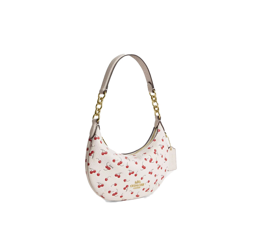 Coach Women's Mini Payton Bag With Cherry Print Gold/Chalk Multi