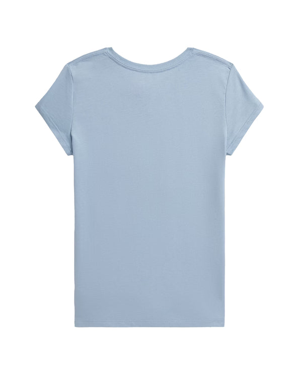 Polo Ralph Lauren Girl's Polo Bear Cotton Jersey Tee Estate Blue