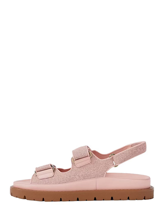 Michael Kors Women's Holland Denim Sandal Powder Blush