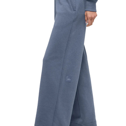 alo Women's Serenity Wide Leg Sweatpant Bluestone