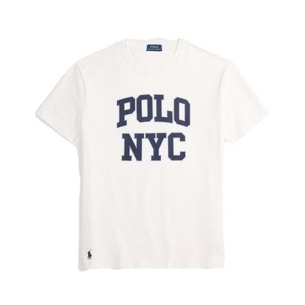 Polo Ralph Lauren Men's Classic Fit Jersey Graphic T-Shirt White