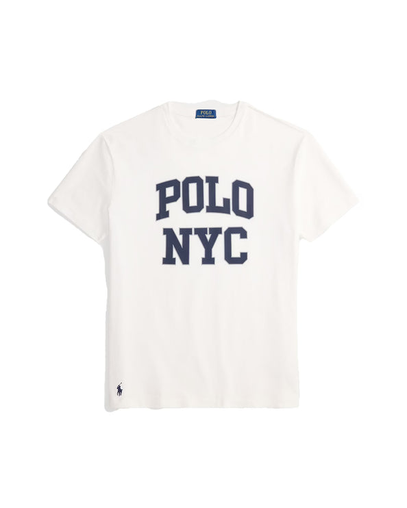 Polo Ralph Lauren Men's Classic Fit Jersey Graphic T-Shirt White