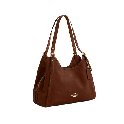 Coach Women's Erin Shoulder Bag Suede/Gold/Warm Brown