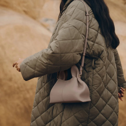 Polène Women's Numéro Neuf Mini Edition Textured Taupe