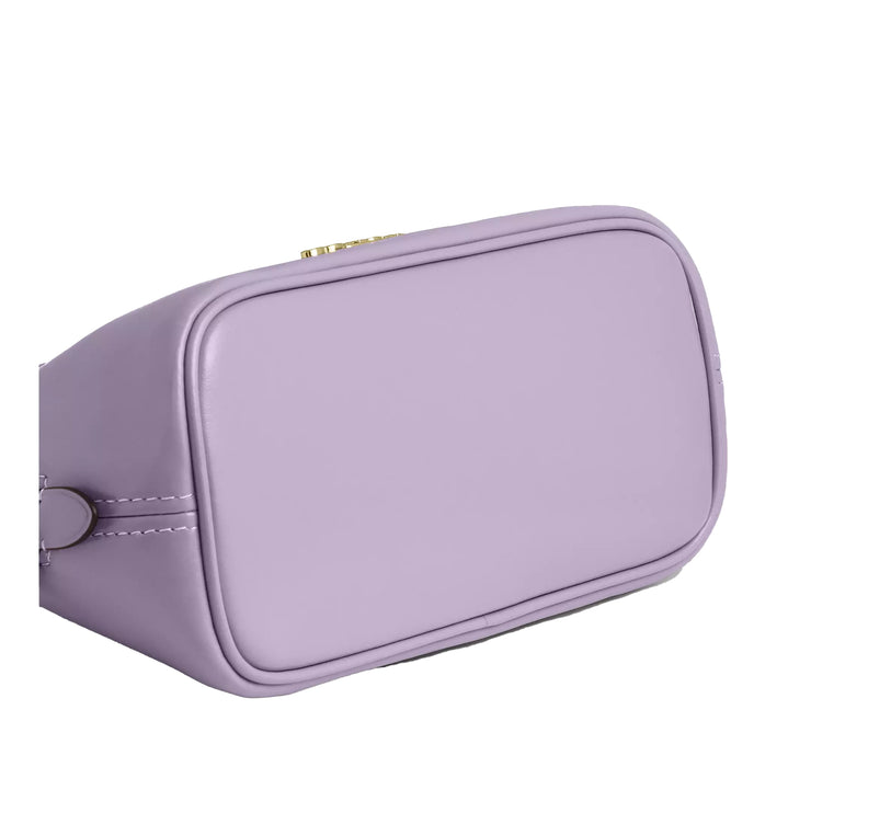 Coach Women's Lara Mini Satchel Bag Gold/Lilac