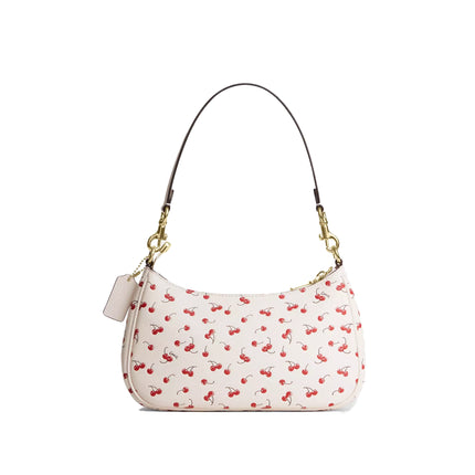 Coach Women's  Teri Shoulder Bag With Cherry Print Gold/Chalk Multi