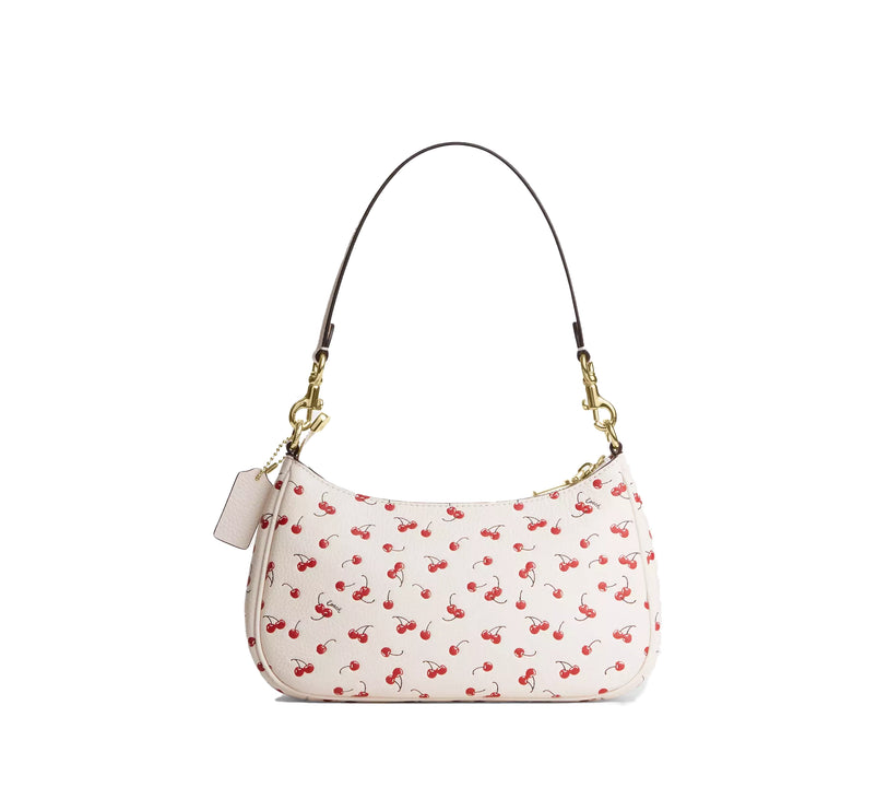 Coach Women's  Teri Shoulder Bag With Cherry Print Gold/Chalk Multi