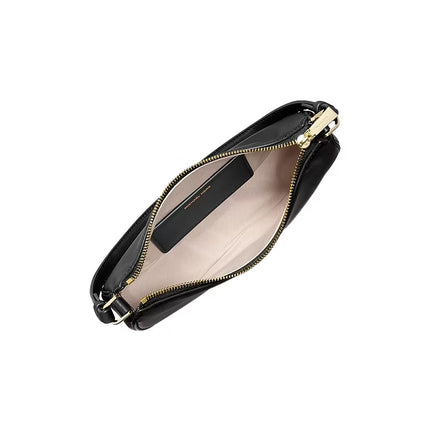 Michael Kors Women's Kyla Small Leather Pochette Black/Gold
