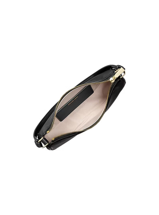 Michael Kors Women's Kyla Small Leather Pochette Black/Gold