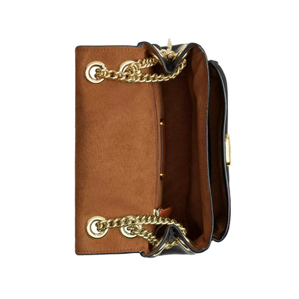 Coach Women's Elodie Crossbody Bag 18 In Signature Canvas Gold/Walnut/Black