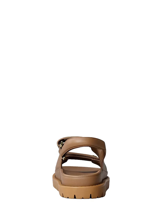 Michael Kors Women's Holland Sandal Luggage/Gold