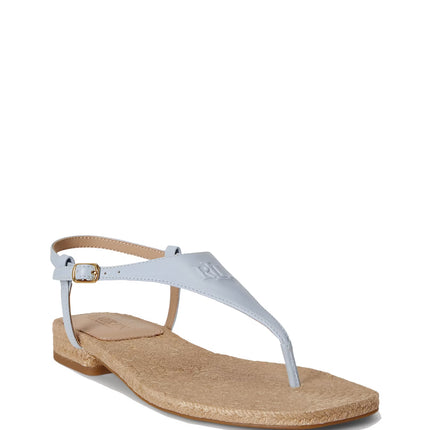 Polo Ralph Lauren Women's Everley III Nappa Leather Sandal Alpine Blue