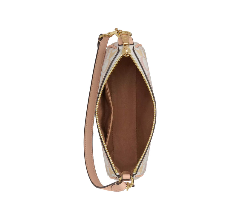 Coach Women's Nolita 19 In Pretty Signature Canvas Gold/Chalk/Pink