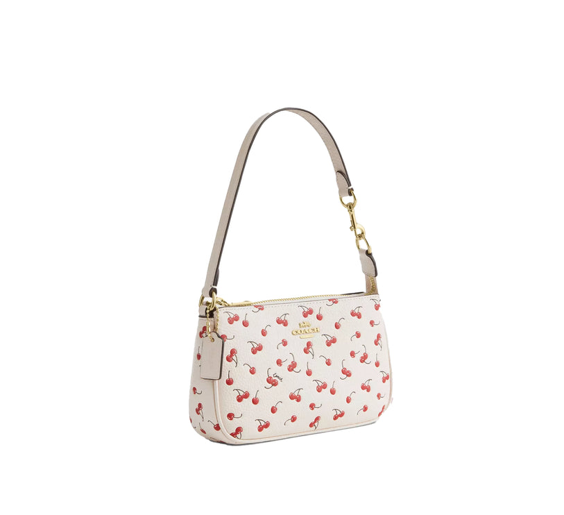Coach Women's Nolita 19 With Cherry Print Gold/Chalk Multi