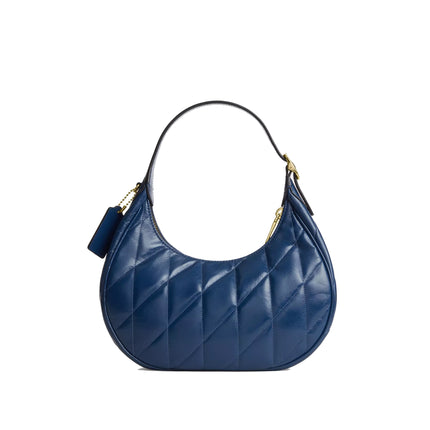 Coach Women's Emily Shoulder Bag With Quilting Gold/Deep Blue