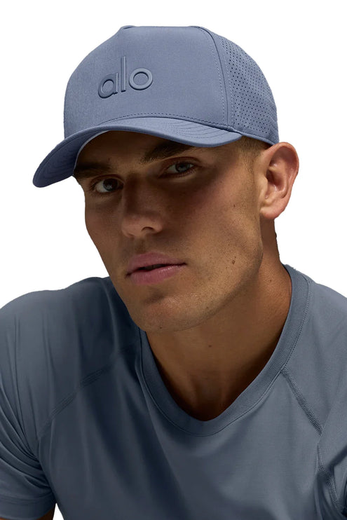 alo Unisex Performance District Trucker Hat Bluestone