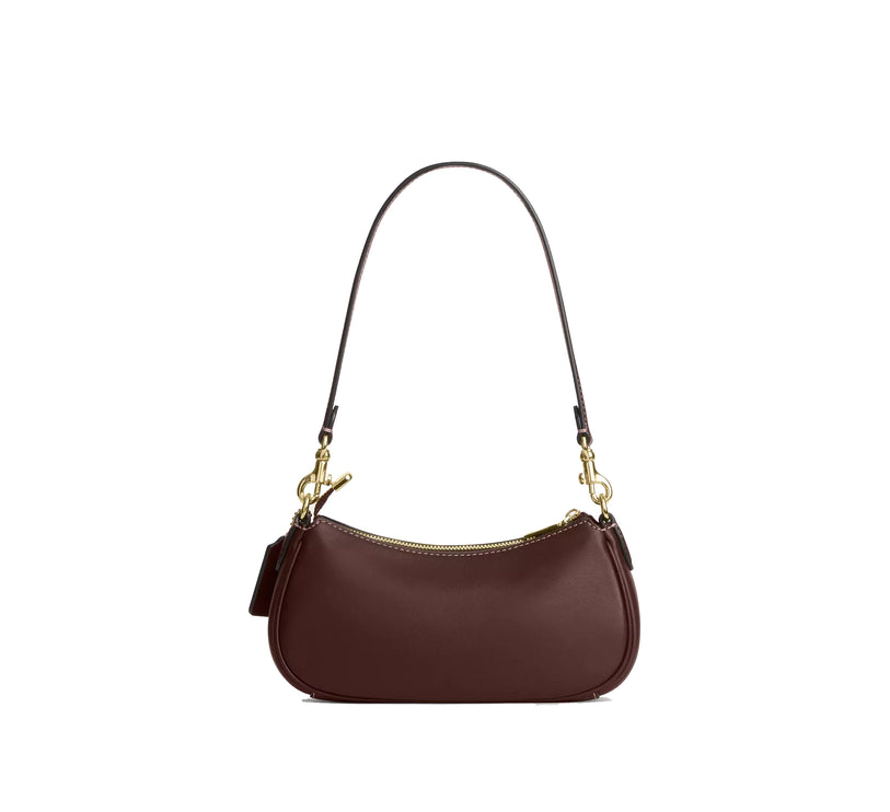 Coach Women's Ashton Mini Shoulder Bag In Haircalf Gold/Dark Brown Chalk