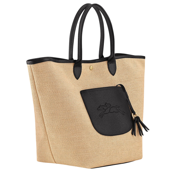 Longchamp Women's Le Pliage Collection L Basket Bag Canvas Black