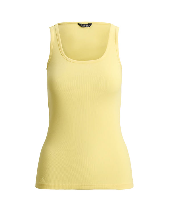 Polo Ralph Lauren Women's Stretch Cotton Tank Top Lemon Sorbet