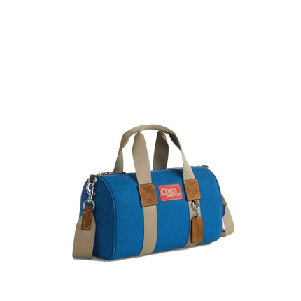 Coach Unisex Expedition Duffle Bag Silver/Blue Multi