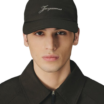 Jacquemus Unisex The Baluchon Baseball Cap Dark Brown