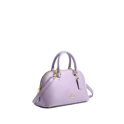 Coach Women's Lara Satchel Bag Gold/Lilac