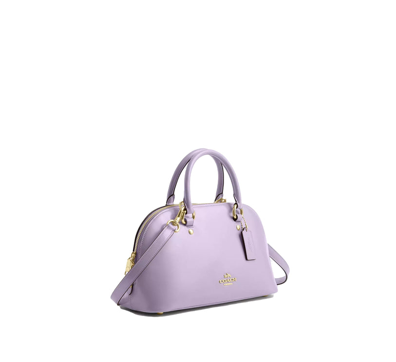 Coach Women's Lara Satchel Bag Gold/Lilac