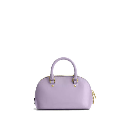 Coach Women's Lara Mini Satchel Bag Gold/Lilac