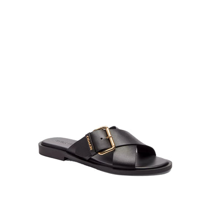 Coach Women's Crisscross Buckle Sandal Black