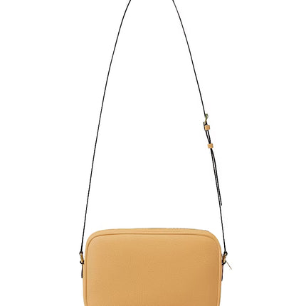 Michael Kors Women's Jet Set Large Pebbled Leather Camera Crossbody Bag Honeywheat/Gold