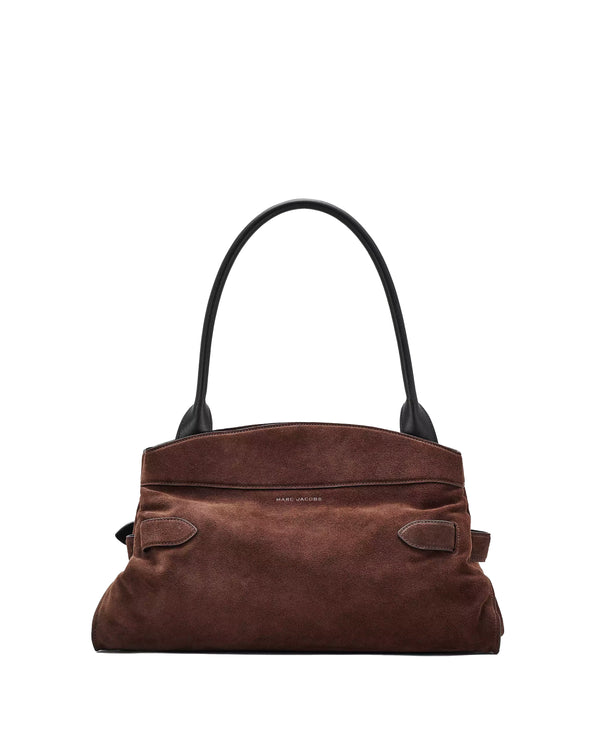Marc Jacobs Women's The Suede Dakota Satchel Bag Dark Brown
