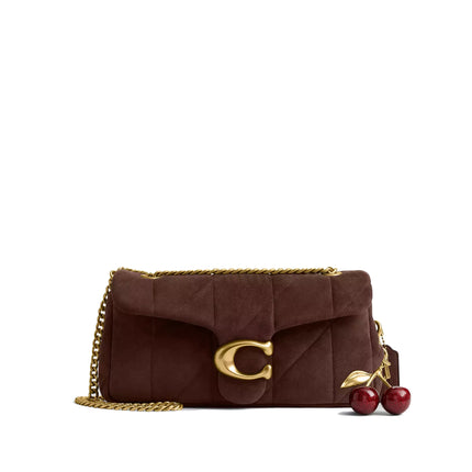 Coach Women's Tabby Shoulder Bag 26 With Quilting Brass/Dark Chocolate