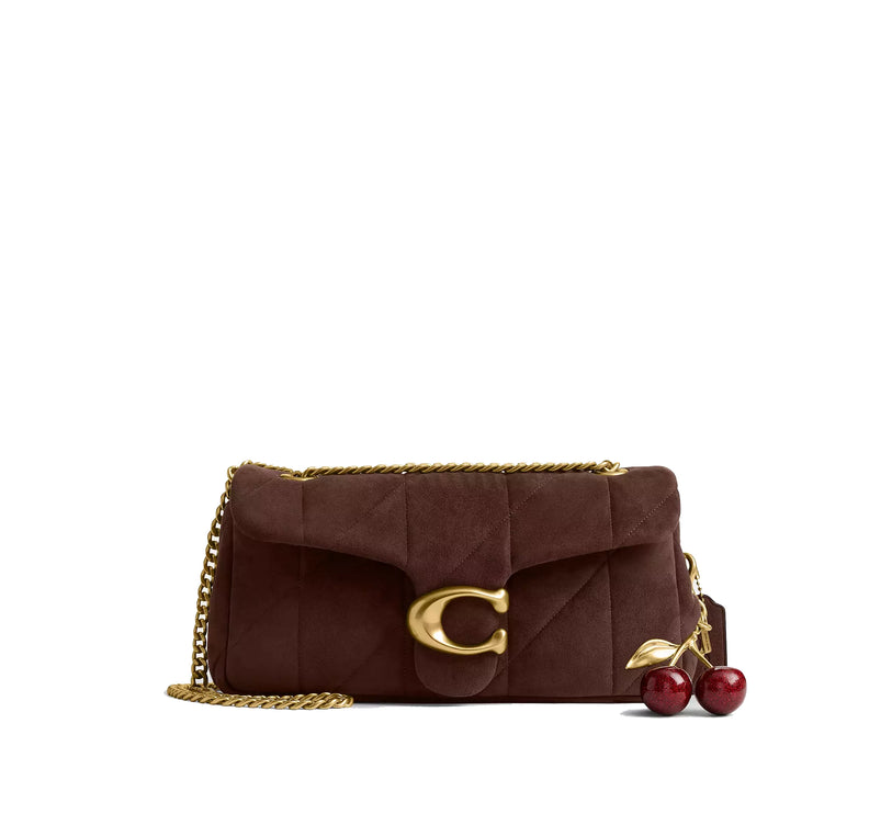 Coach Women's Tabby Shoulder Bag 26 With Quilting Brass/Dark Chocolate